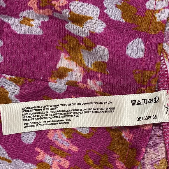 Anthropologie Sheer Floral Print Mini Dress Size S - Picture 9 of 10